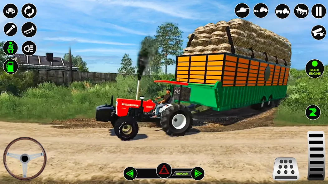 Farming Tractor Simulator Game  [МОД Меню] Screenshot 1