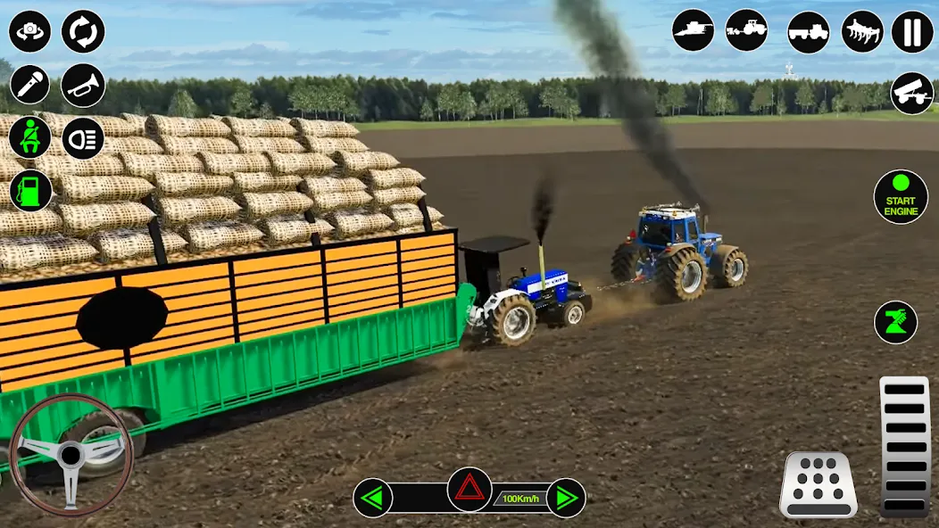 Farming Tractor Simulator Game  [МОД Меню] Screenshot 2