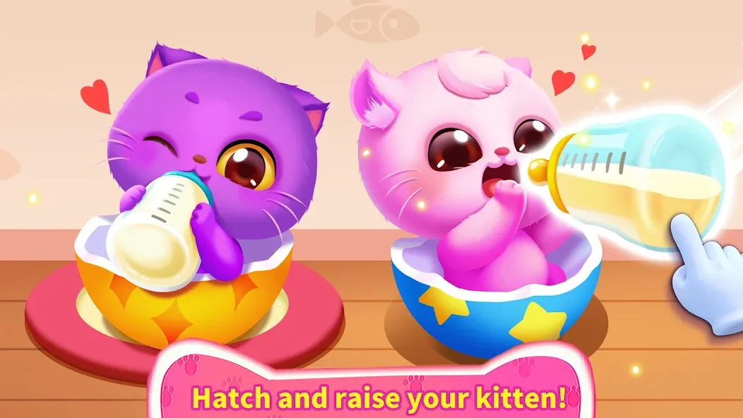 Little Panda's Cat Game  [МОД Много монет] Screenshot 2