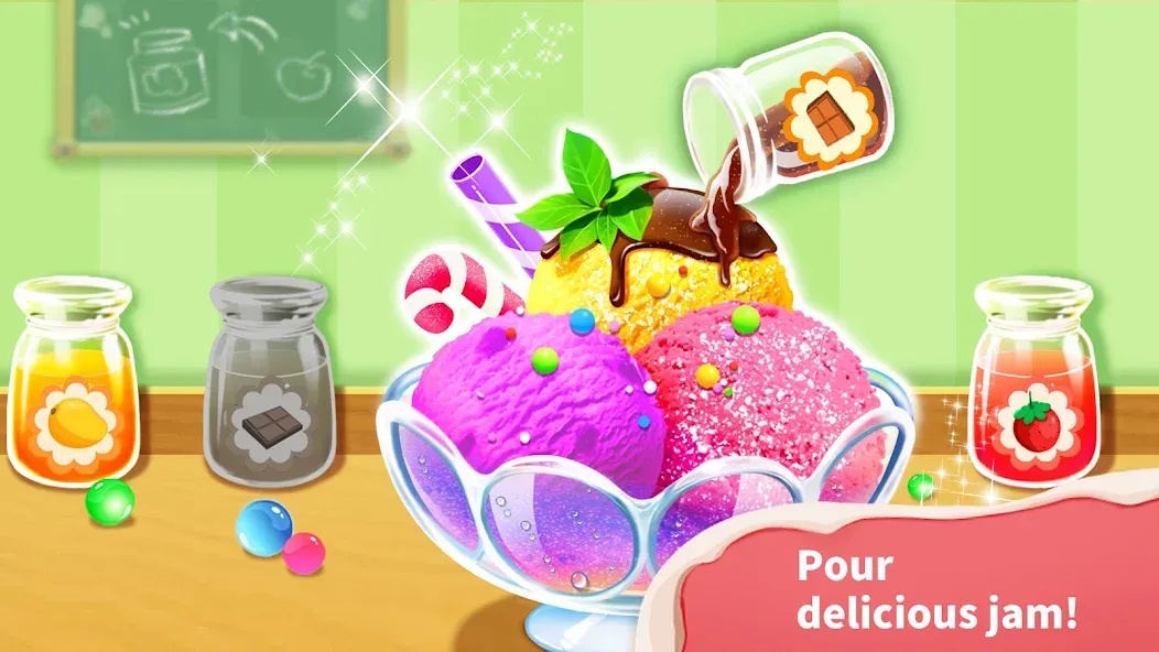 Baby Panda’s Ice Cream Shop  [МОД Много денег] Screenshot 2