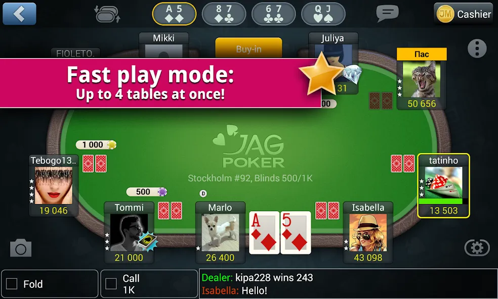 Jag Poker HD (Яг Покер ХД)  [МОД Все открыто] Screenshot 2