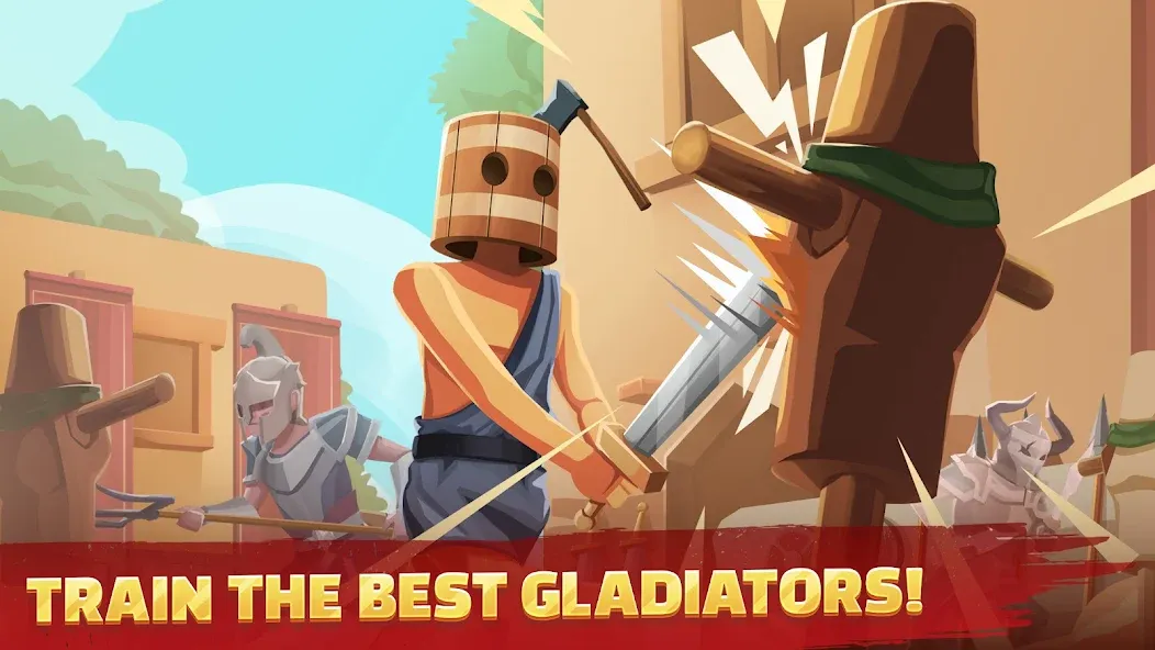 Gladiators Arena: Idle Tycoon (Гладиаторская арена)  [МОД Бесконечные монеты] Screenshot 2