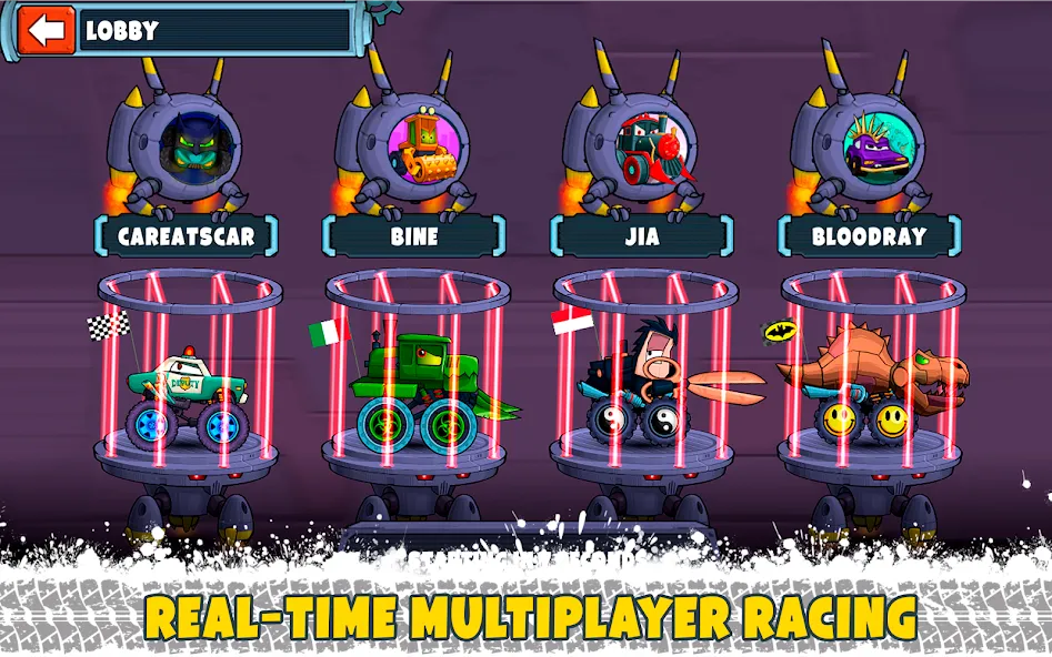 Car Eats Car Multiplayer Race (Кар Итс Кар)  [МОД Меню] Screenshot 2