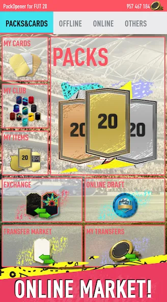 Pack Opener for FUT 20 by SMOQ (Пак открыватель для  20 от )  [МОД Меню] Screenshot 2