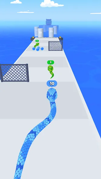 Snake Run Race・3D Running Game (Снейк Ран Рейс)  [МОД Много монет] Screenshot 1