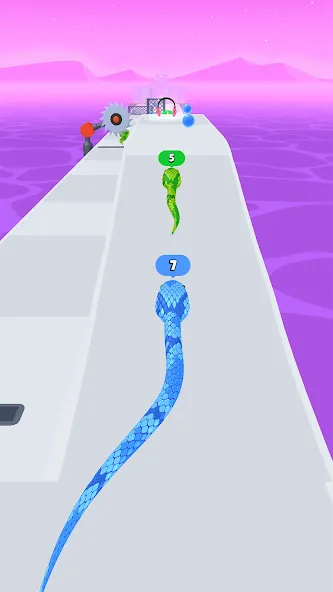 Snake Run Race・3D Running Game (Снейк Ран Рейс)  [МОД Много монет] Screenshot 5