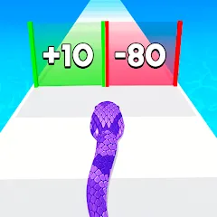 Скачать взломанную Snake Run Race・3D Running Game (Снейк Ран Рейс)  [МОД Много монет] - стабильная версия apk на Андроид