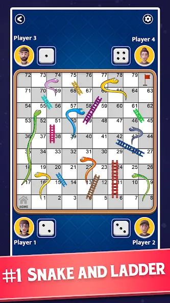 Snakes and Ladders - Ludo Game (Змеи и лестницы)  [МОД Бесконечные монеты] Screenshot 2