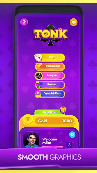 Tonk - Classic Card Game (Тонк)  [МОД Много денег] Screenshot 2