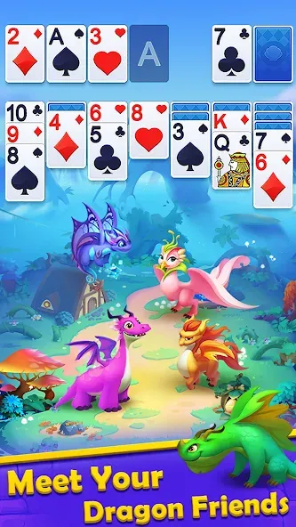 Solitaire Dragons  [МОД Бесконечные монеты] Screenshot 4