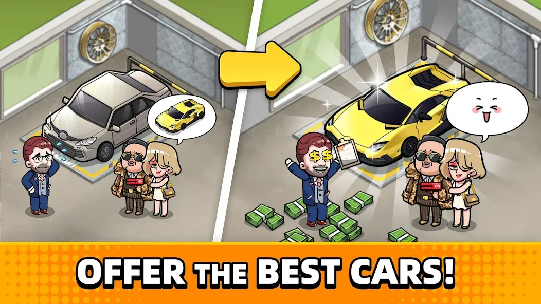 Used Car Tycoon Game (Юзед Кар Тайкун Гейм)  [МОД Все открыто] Screenshot 4