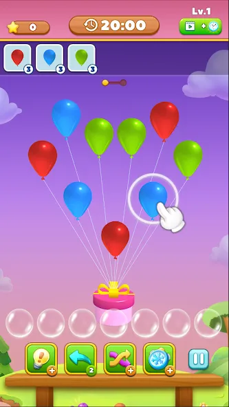 Match Triple Balloon (Матч Тройной Шарик)  [МОД Mega Pack] Screenshot 4