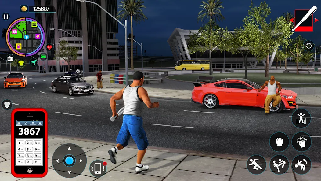 Gangster Mafia City Crime Game  [МОД Бесконечные монеты] Screenshot 2