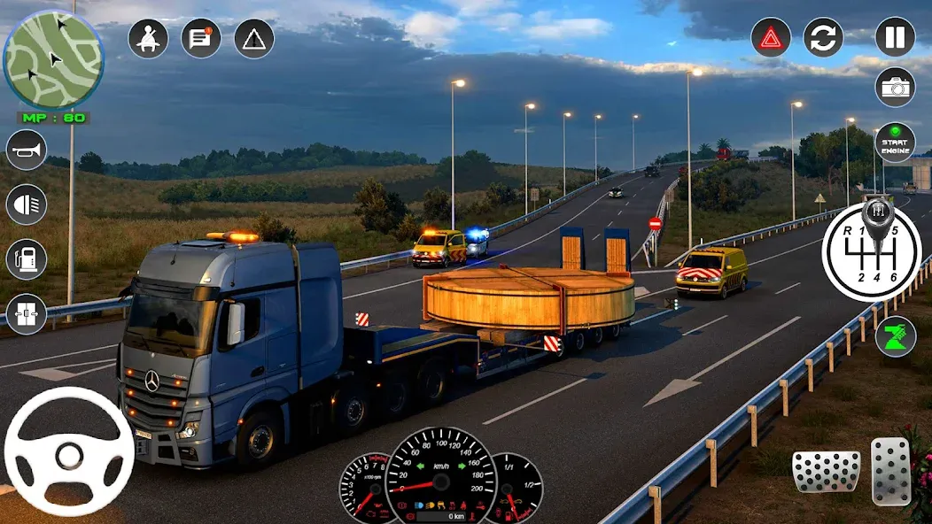 Euro Cargo Truck Simulator 3D  [МОД Unlocked] Screenshot 4