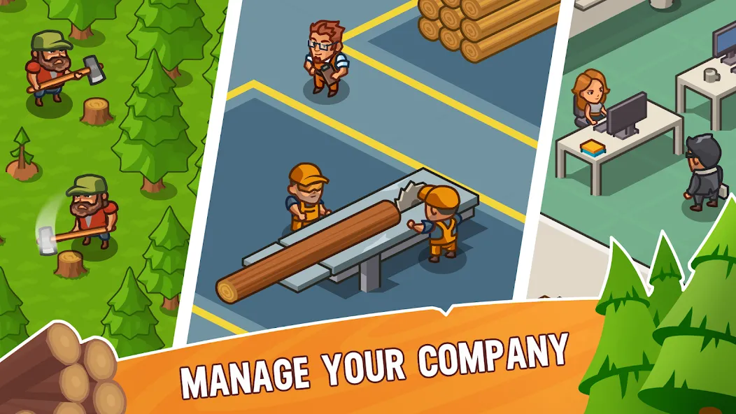 Lumber Inc Tycoon (Ламбер инк тайкун)  [МОД Меню] Screenshot 2