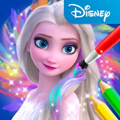 Взломанная Disney Coloring World (Дисней)  [МОД Все открыто] - полная версия apk на Андроид
