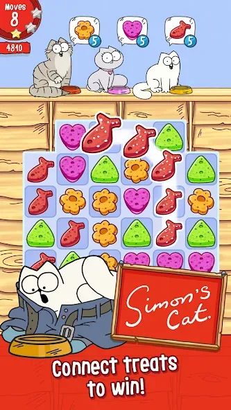 Simon’s Cat Crunch Time  [МОД Бесконечные монеты] Screenshot 1