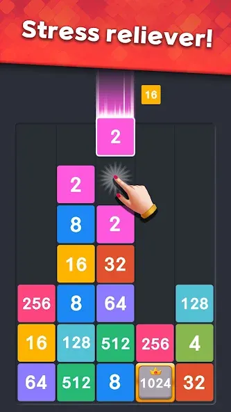 Drop Merge : Number Puzzle (Дроп Мердж)  [МОД Unlocked] Screenshot 2