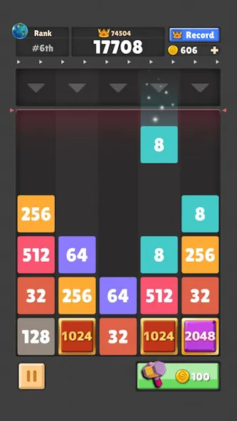 Drop The Number® : Merge Game (Дроп зе Намбер)  [МОД Бесконечные монеты] Screenshot 1