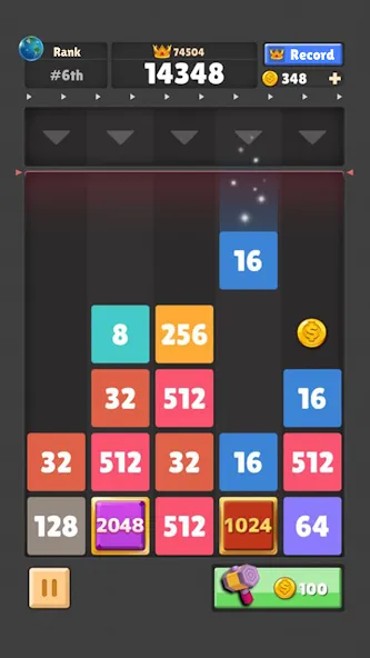 Drop The Number® : Merge Game (Дроп зе Намбер)  [МОД Бесконечные монеты] Screenshot 3