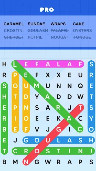 Word Search Puzzle Challenge (Уордсрч Пазл Челлендж)  [МОД Бесконечные монеты] Screenshot 1