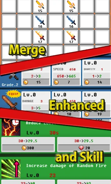 Merge Sword :Idle Merged Sword (Мерж Сворд)  [МОД Много денег] Screenshot 2