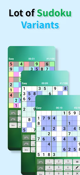 Sudoku offline (Судоку оффлайн)  [МОД Mega Pack] Screenshot 2