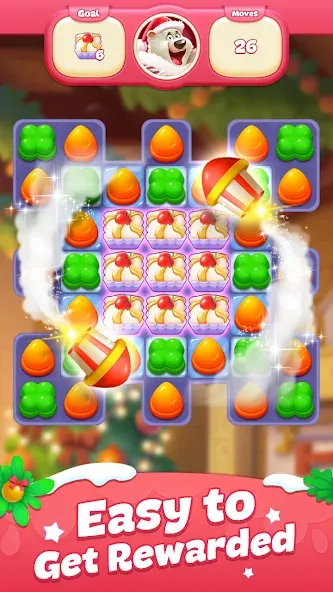 Sweet Candy Match: Puzzle Game (Свит Кэнди Матч)  [МОД Все открыто] Screenshot 3