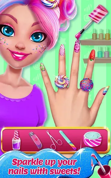 Candy Makeup Beauty Game  [МОД Unlimited Money] Screenshot 3