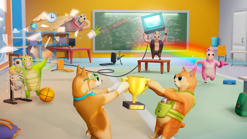 Gang Battle Party: Animals 3D  [МОД Menu] Screenshot 1