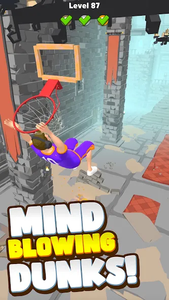 Hoop World: Flip Dunk Game 3D (Хуп Ворлд)  [МОД Бесконечные монеты] Screenshot 2