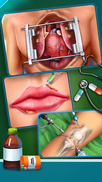 Surgery Doctor Simulator Games  [МОД Много монет] Screenshot 4