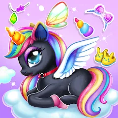 Скачать взломанную Unicorn Dress up Girls Game  [МОД Бесконечные монеты] - стабильная версия apk на Андроид