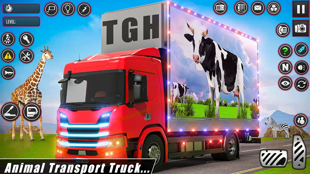 Animal Transport Driving Games (Домашний перевоз игры)  [МОД Бесконечные монеты] Screenshot 4