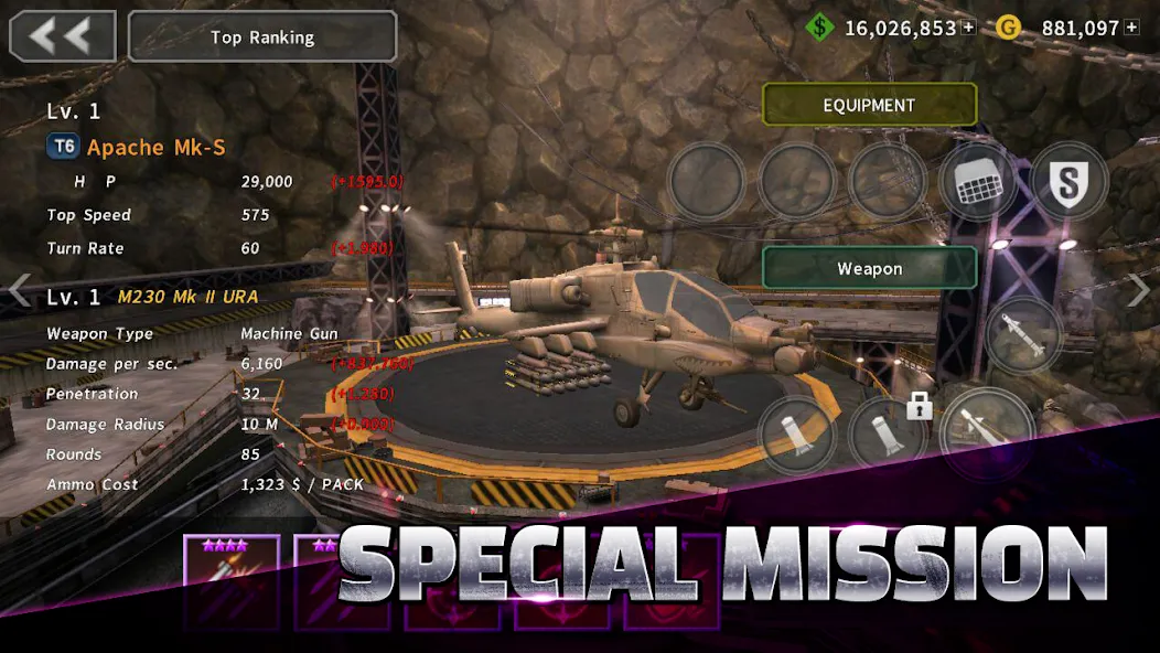 GUNSHIP BATTLE: Helicopter 3D  [МОД Menu] Screenshot 3