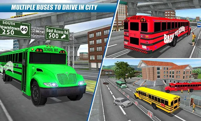 School Bus Driving Game  [МОД Menu] Screenshot 4