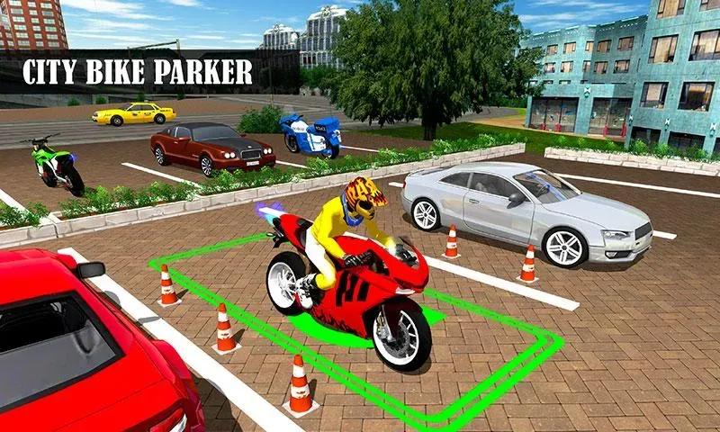 Bike Parking Moto Driving Game (Ларонг Парадахан нг Бисиклета)  [МОД Бесконечные монеты] Screenshot 1