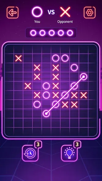 Tic Tac Toe - Offline XOXO (Тиктактое)  [МОД Menu] Screenshot 2