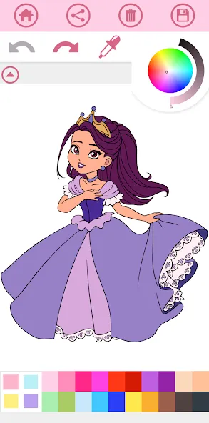 Princess Coloring Book Game  [МОД Меню] Screenshot 3