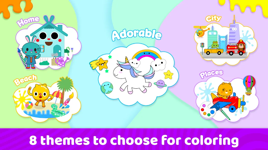 Toddler Coloring Book For Kids  [МОД Menu] Screenshot 5