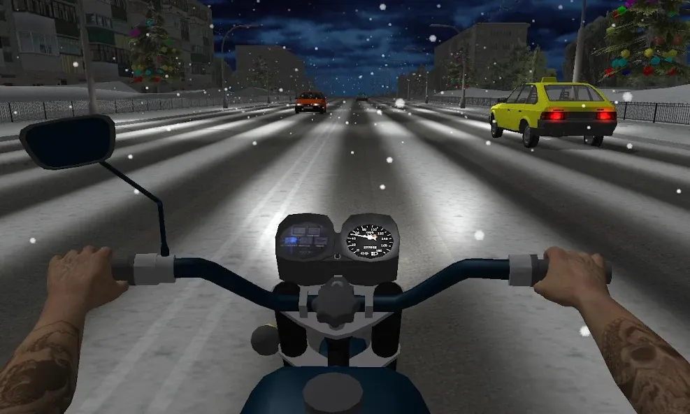 Russian Moto Traffic Rider 3D  [МОД Много монет] Screenshot 5