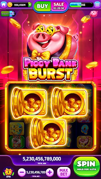 Spin To Rich - Vegas Slots (Спин Ту Рич)  [МОД Unlocked] Screenshot 1