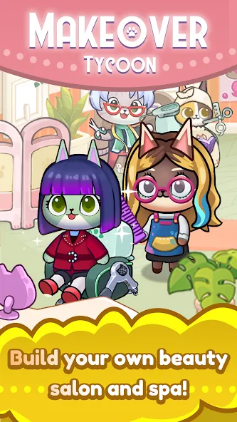 Idle Cat Makeover: Hair Salon  [МОД Все открыто] Screenshot 4