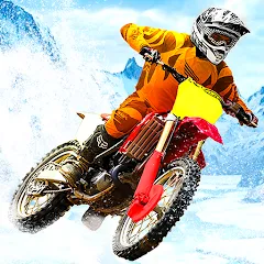 Взлом Snow Tricky Bike Stunt Race 3D  [МОД Бесконечные монеты] - полная версия apk на Андроид