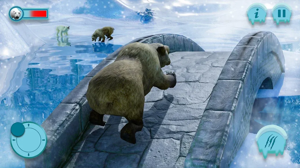 Polar Bear Family Survival  [МОД Menu] Screenshot 1