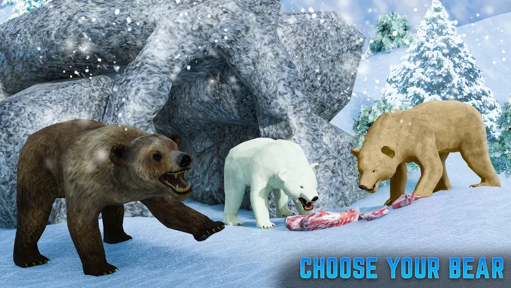 Polar Bear Family Survival  [МОД Menu] Screenshot 2