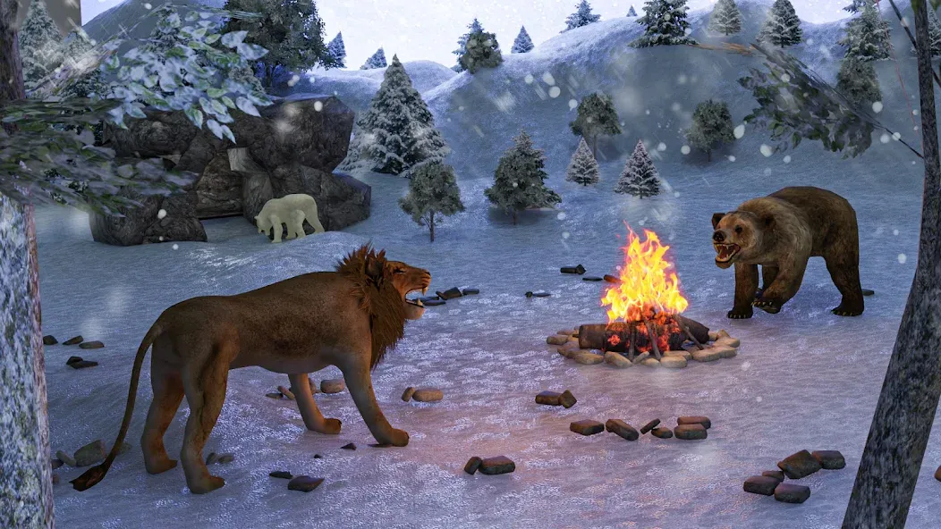 Polar Bear Family Survival  [МОД Menu] Screenshot 3