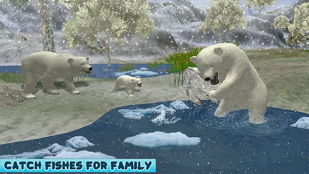 Polar Bear Family Survival  [МОД Menu] Screenshot 4