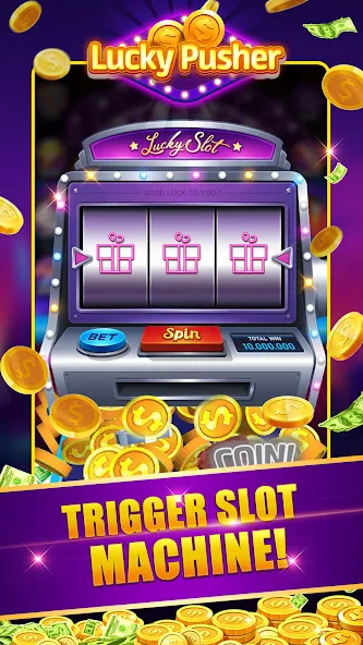 Lucky Cash Pusher Coin Games (Лаки Кэш Пушер Коин Геймс)  [МОД Все открыто] Screenshot 2