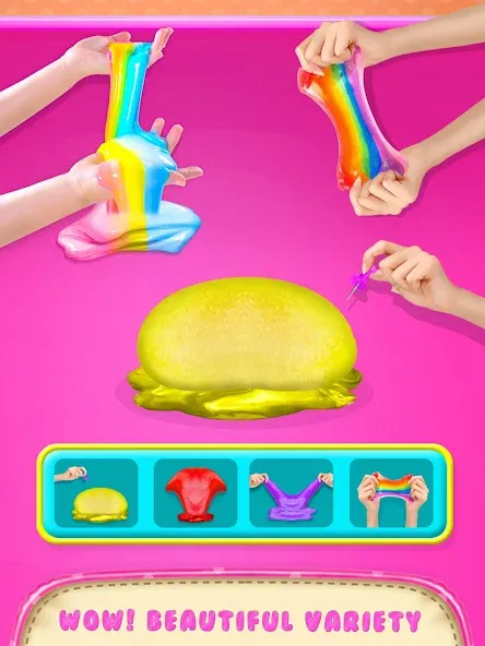 Make Fluffy Slime Maker Game  [МОД Mega Pack] Screenshot 4